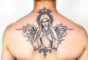 Icône russe orthodoxe de la vierge de kazan tattoo idea
