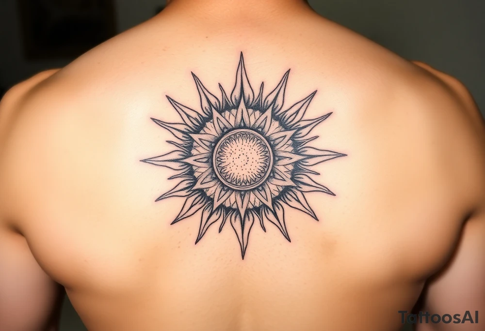Sun tattoo idea