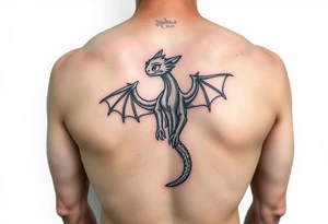 Toothless on forearm tattoo idea