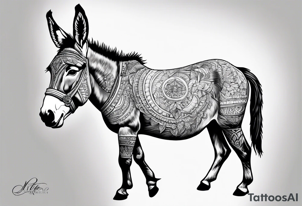 A donkey tattoo idea