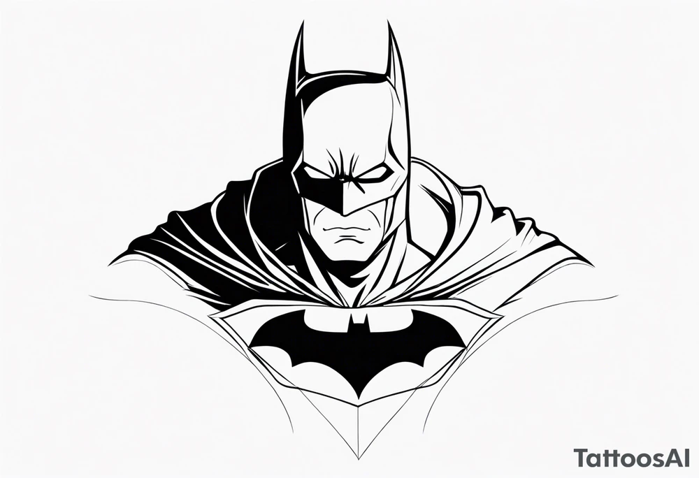 batman cowl tattoo idea