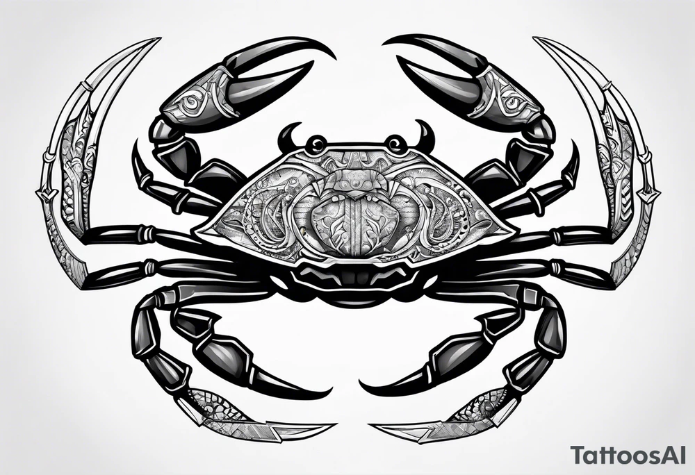 Crab Arrow tattoo idea