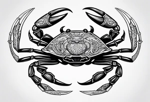 Crab Arrow tattoo idea