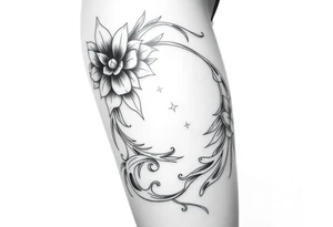 Thigh tattoo that wraps around tattoo idea