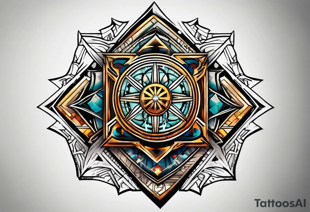 Jedi symbol in a square tattoo idea