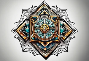 Jedi symbol in a square tattoo idea