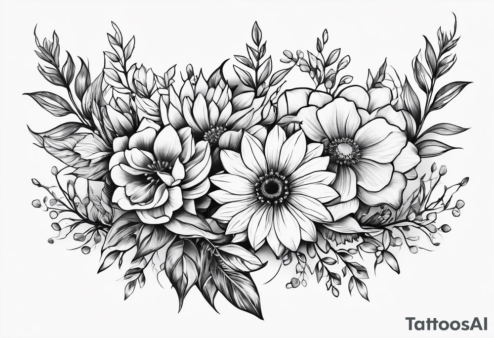 Wildflower, forearm tattoo idea