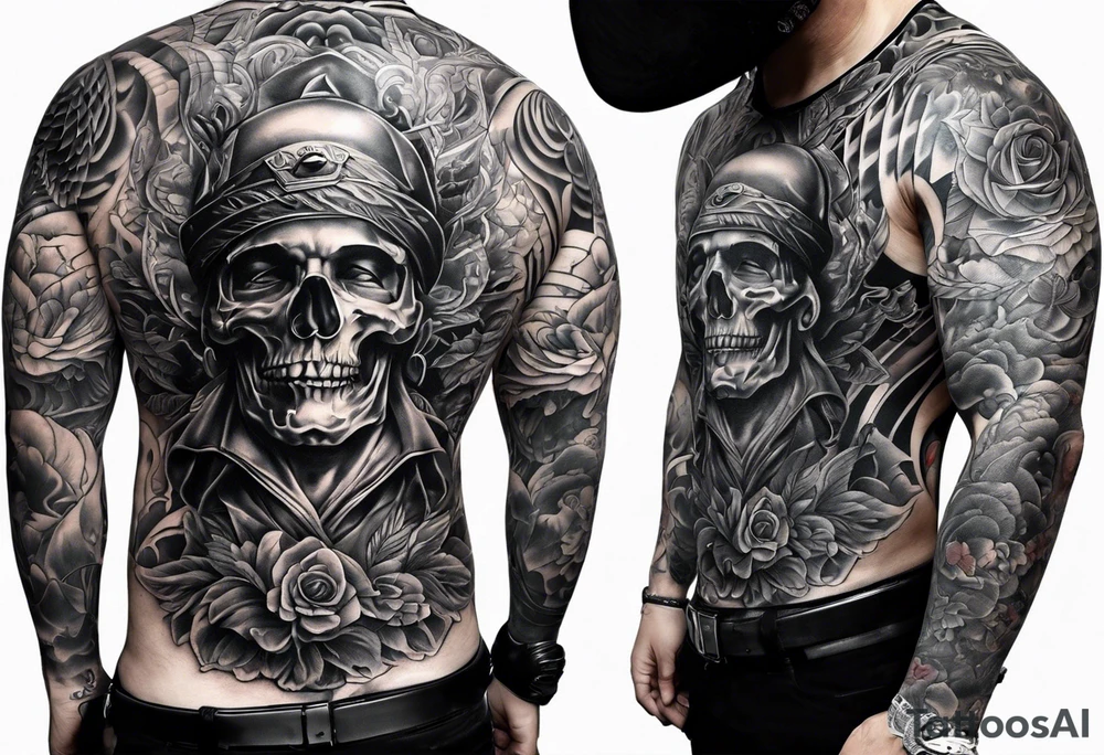 A person being misunderstood
Full detailed sleeve tattoo idea A person being misunderstood
Full detailed sleeve tattoo idea
