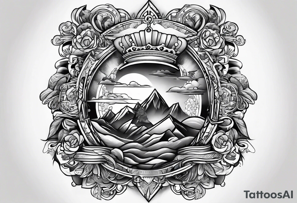 Psalms 23 scripture tattoo idea