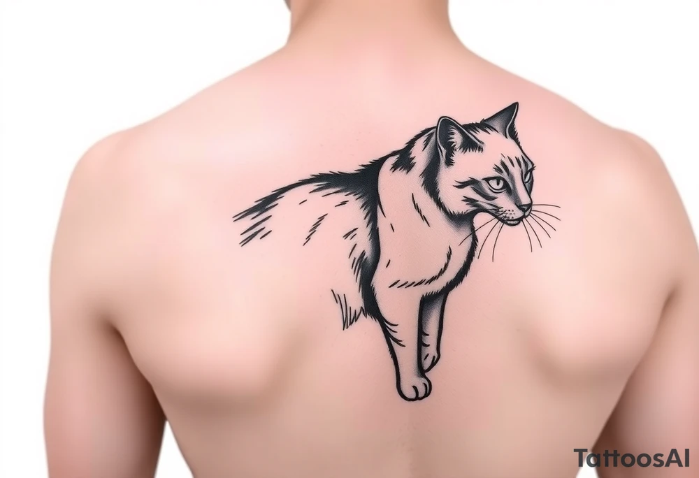 Black Cat tattoo idea