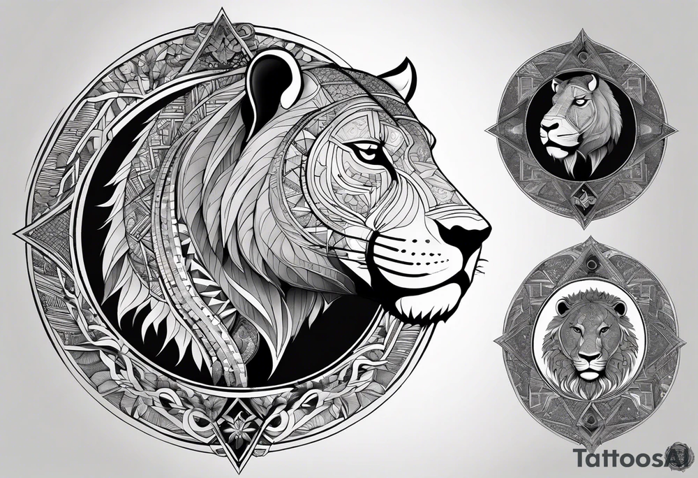 Very asymmetrical, +geometric pattern, with realistic full moon, with hippo head superimposed with a lion ,+tribal, +geometric, +inkart , +blackwork, +grey scale, + sketch
with wintersweet flower bud, +inkart touch, +for men, detailed , combined favourite , tattoo idea