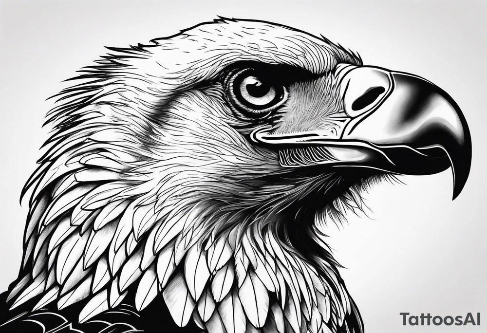 majestic vulture tattoo idea