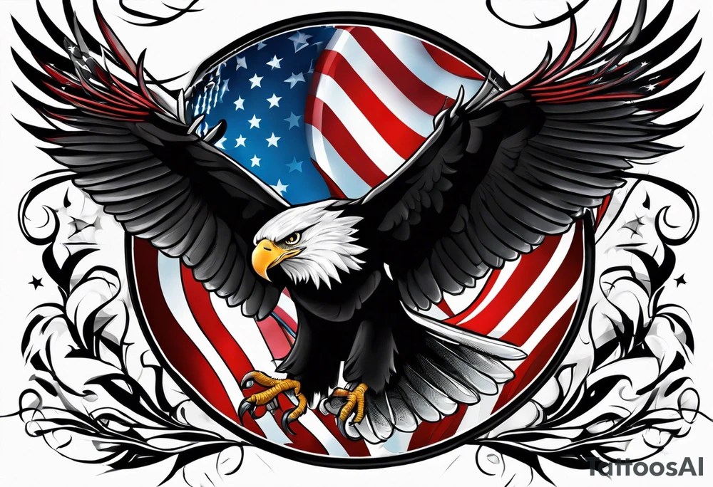 patriotic tattoo idea