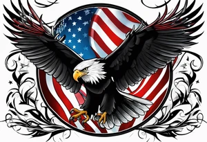 patriotic tattoo idea