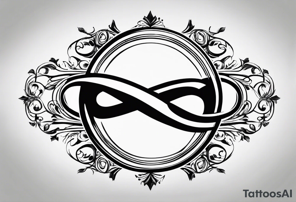 Infinity sign for spouses tattoo idea
