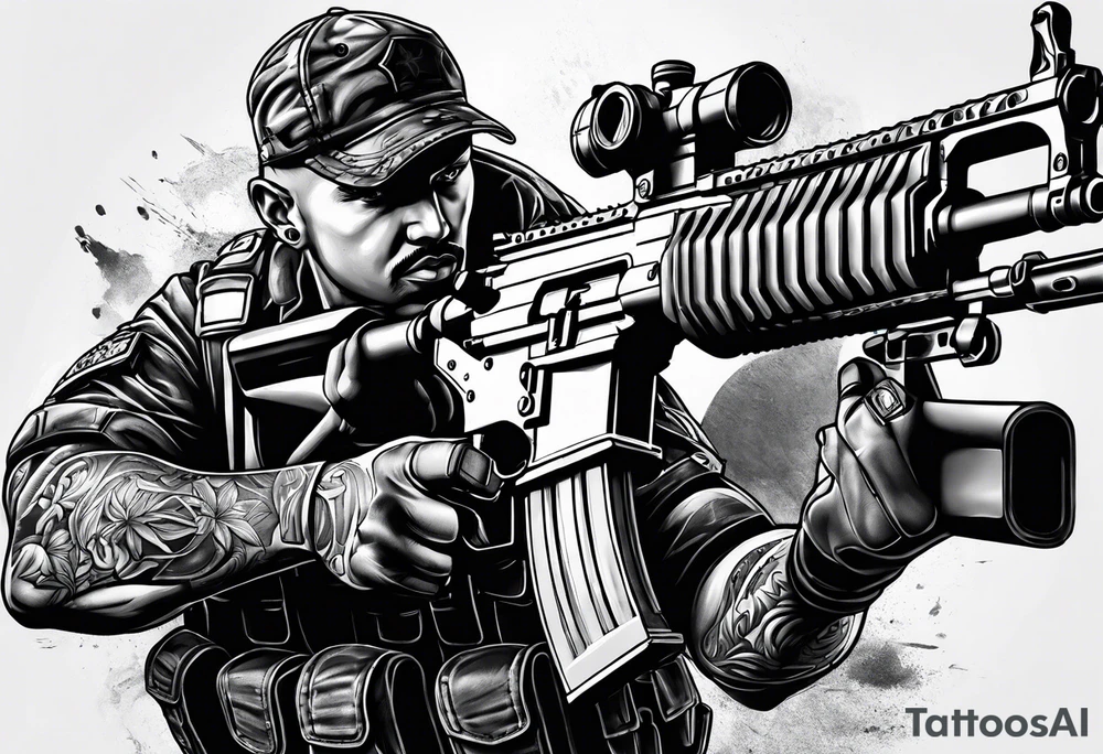 Darkness, Soldier, Fitness tattoo idea