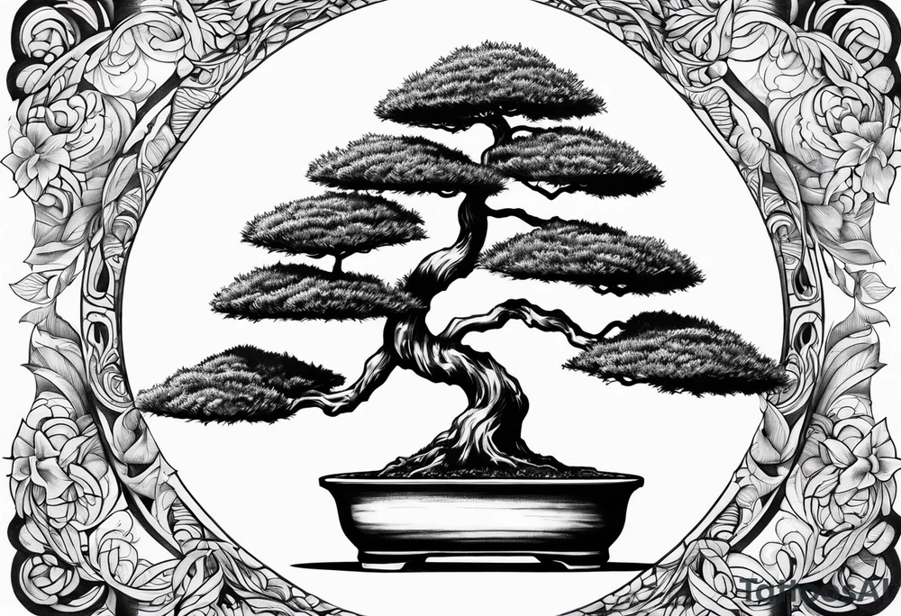 bonsai tree tattoo idea