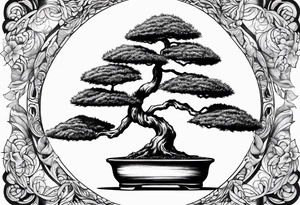 bonsai tree tattoo idea