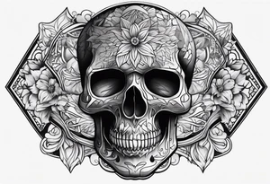 Diamond skull tattoo idea
