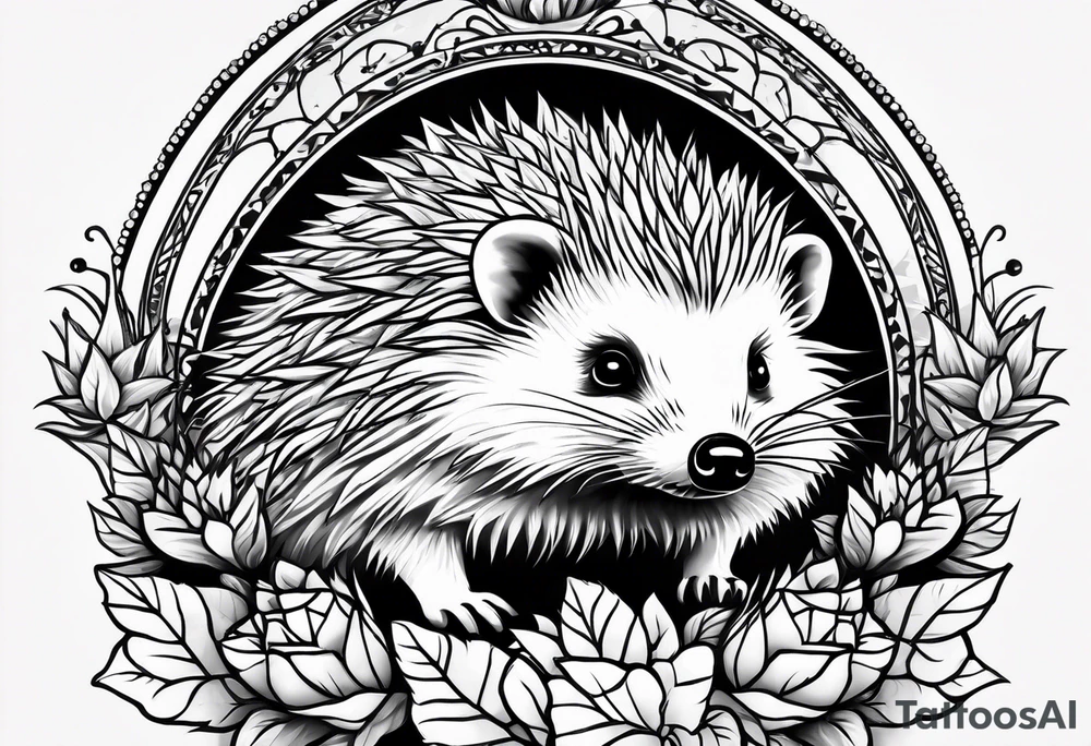 hedgehog tattoo idea