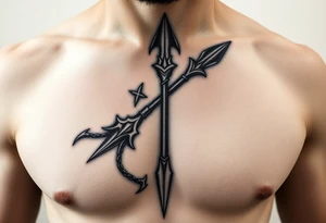 Roman viking spear tattoo idea