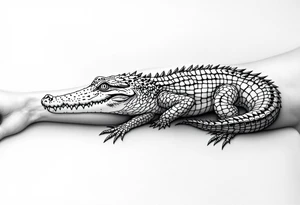 alligator tattoo idea