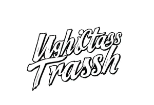 Script tattoo in fancy lettering of High Class White Trash tattoo idea