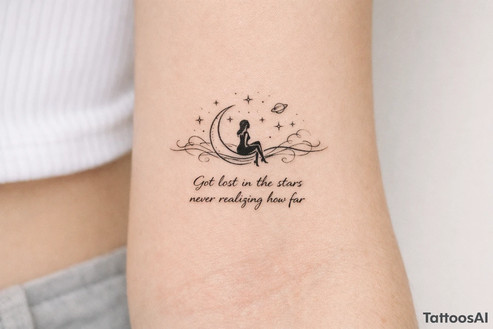 Got lost in the stars never realizing how far tattoo idea