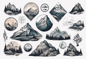 mountain landscape by weta digital tattoo idea