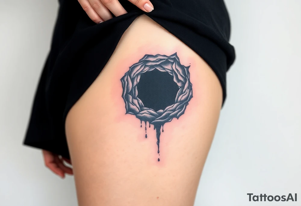 black hole tattoo idea