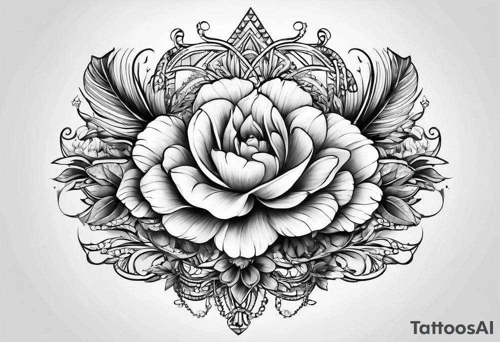 Koordinaten mit Pfote und L und C tattoo idea