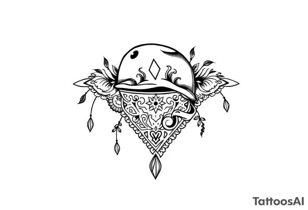 Chicano bandana tattoo idea