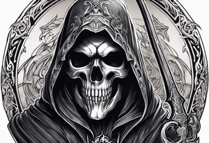 Reaper With scuythe tattoo idea