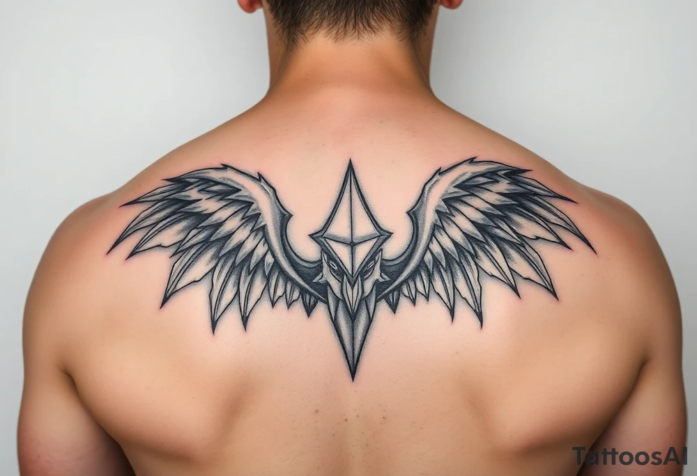 minimalist style focusing on power and complexity. tattoo idea
