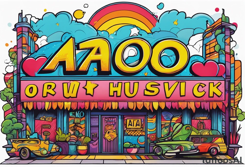 A banner that reads AO..BUSHWICK .HAH tattoo idea