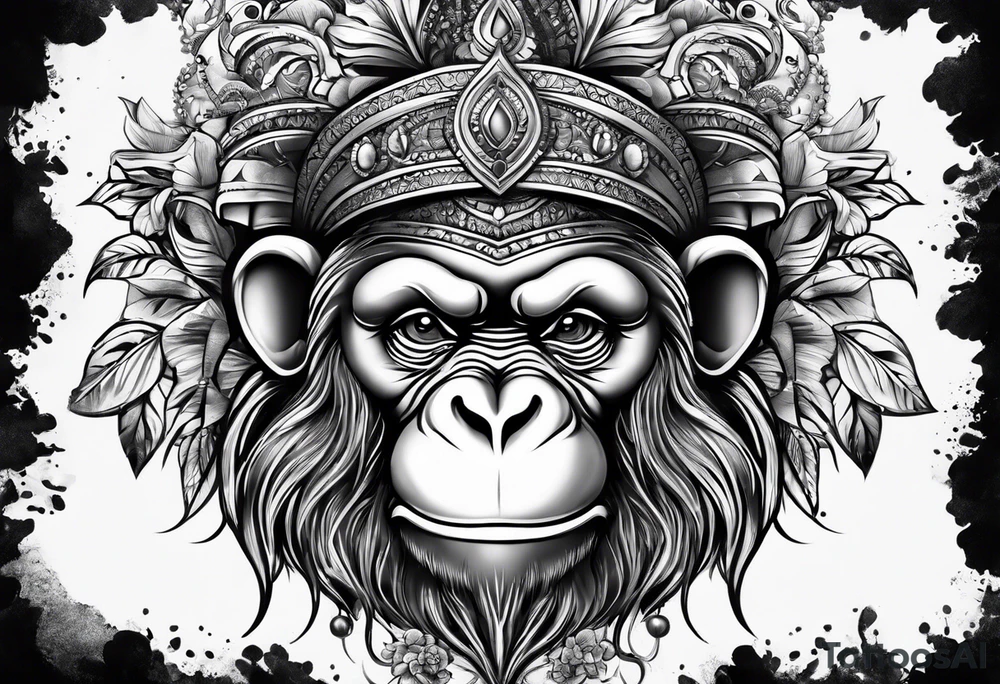 Monkey shoes tattoo idea