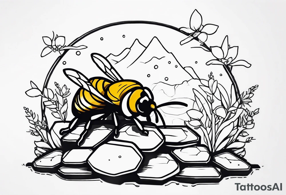 Honey over gravel tattoo idea