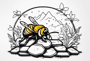 Honey over gravel tattoo idea