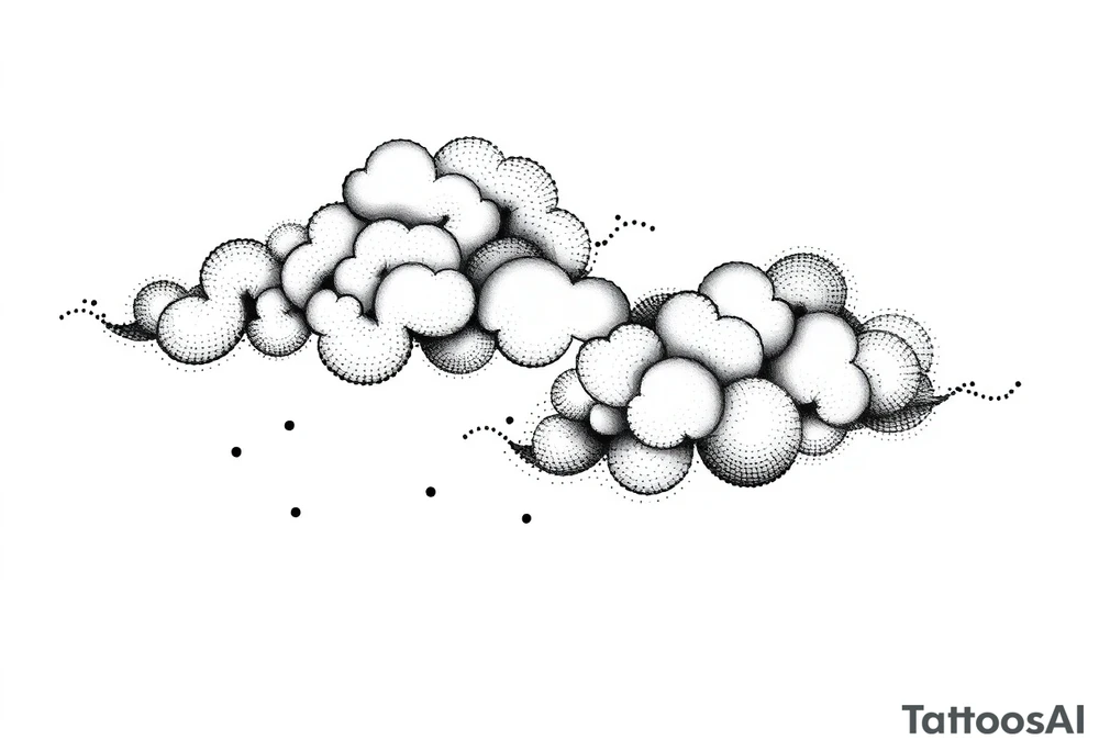 Storm clouds tattoo idea