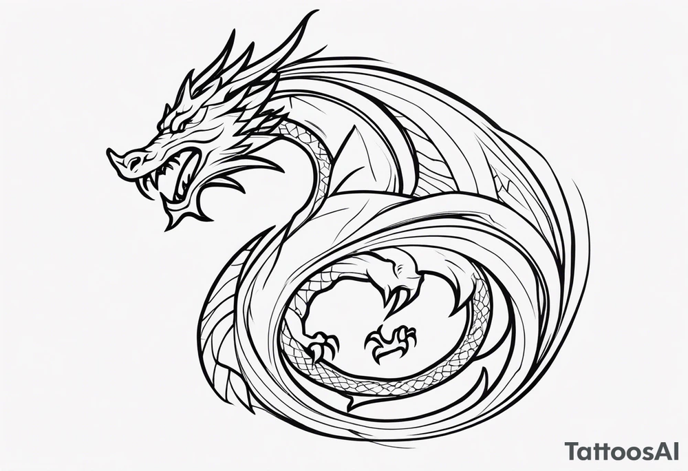 dragon tattoo idea