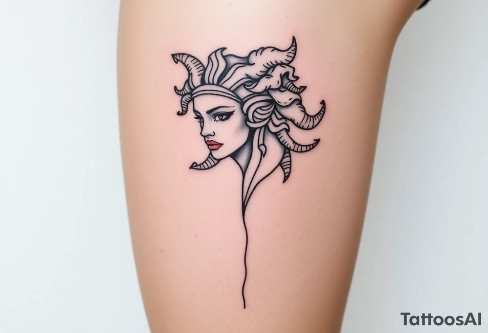 medusa greek goddess tattoo idea
