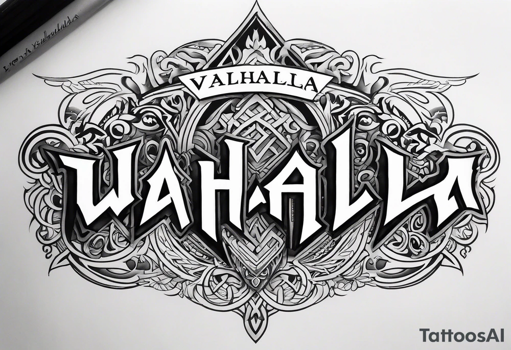 Valhalla tattoo idea