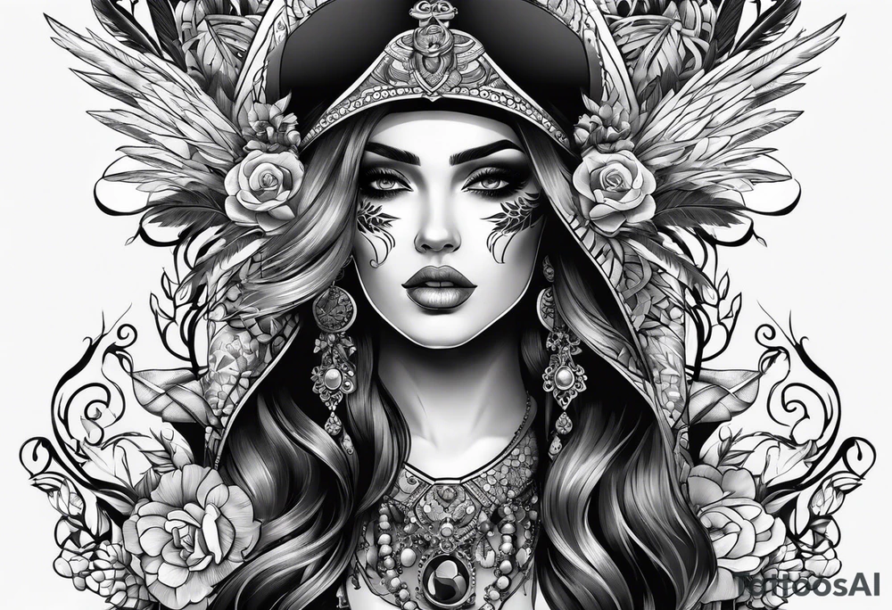 caveira e mulher abraçando tattoo idea