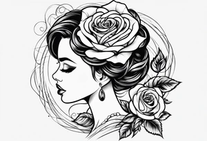 Rose Headed Girl tattoo idea