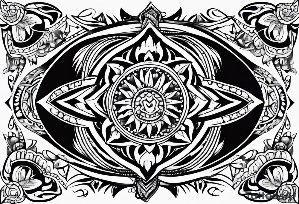 Sonoran mexican tribal tattoo idea