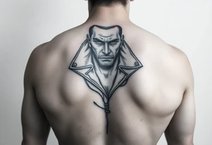 Leather man tattoo idea