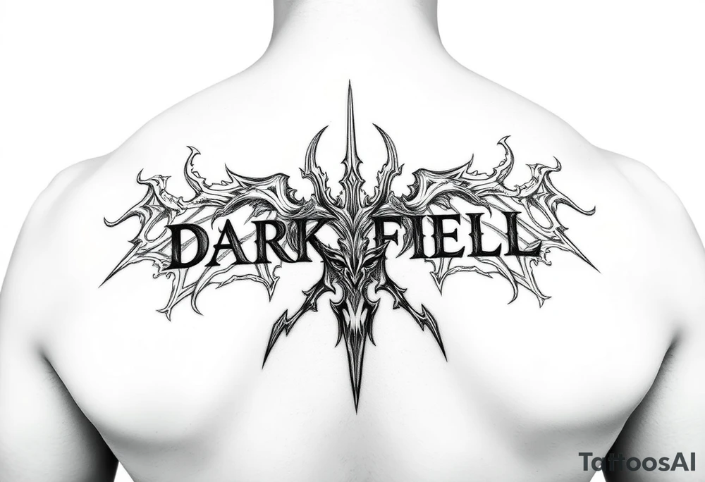 dark soul battlefield tattoo idea