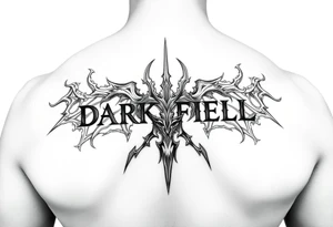 dark soul battlefield tattoo idea