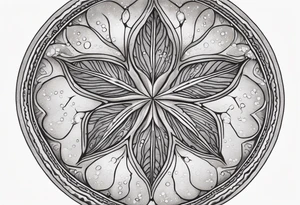 sand dollar 
fine line 
very detailed 
light gray tattoo idea