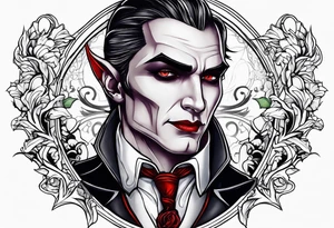 Vampire forearm tattoo design tattoo idea